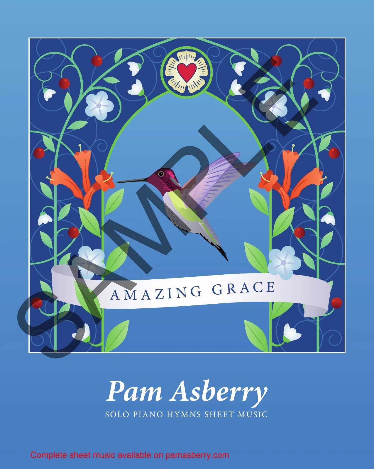 Amazing Grace Solo Piano Sheet Music (Downloadable) sample page 1