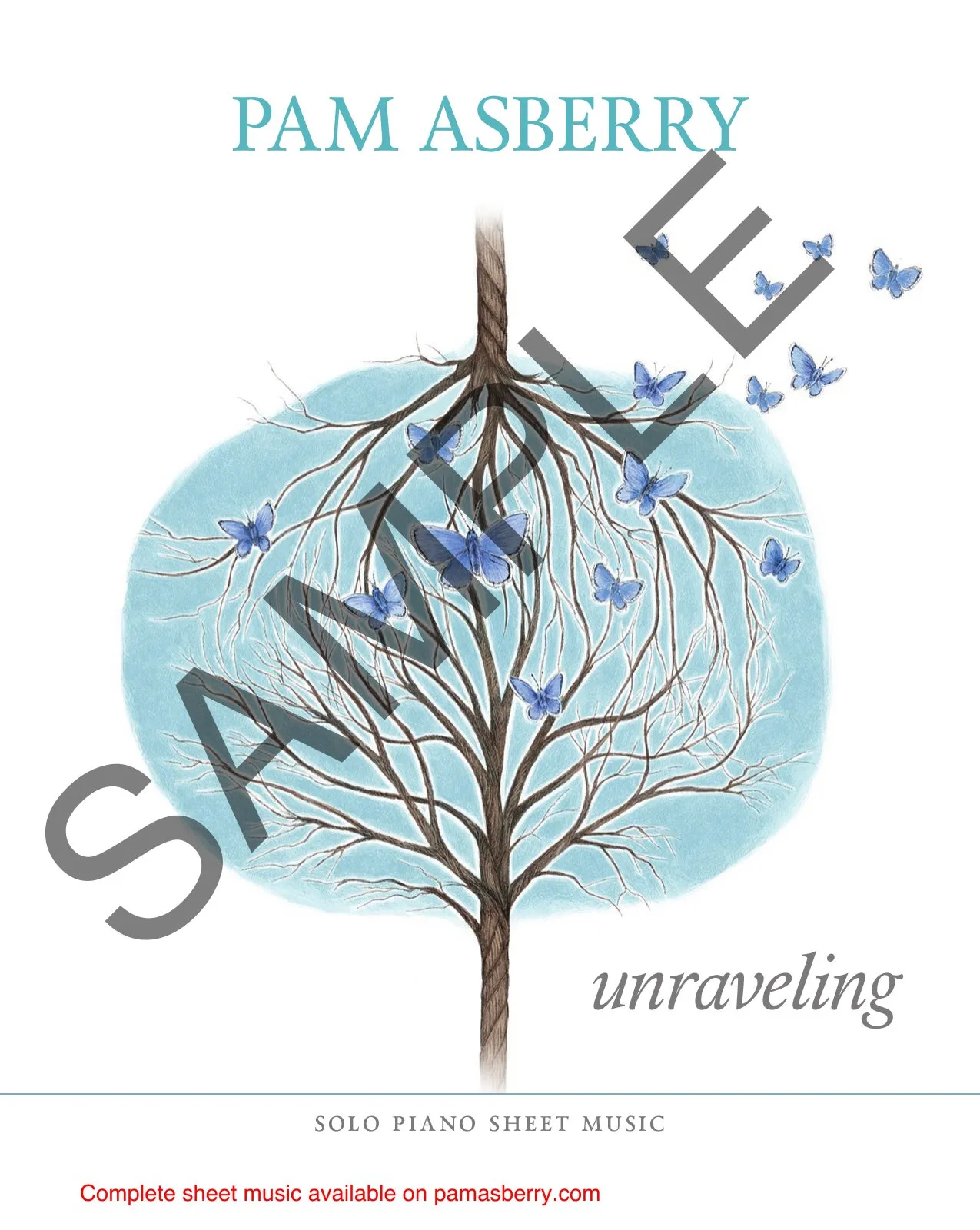 Unraveling: Solo Piano Sheet Music (Downloadable) sample page 1