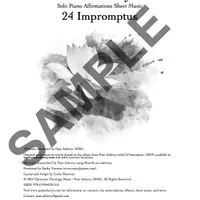 24 Impromptus Solo Piano Sheet Music Book (Downloadable) — sample page 1 thumbnail